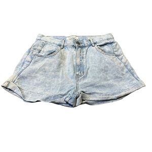 Women's Pacsun Mom Short Light Wash Denim Cuffed Shorts